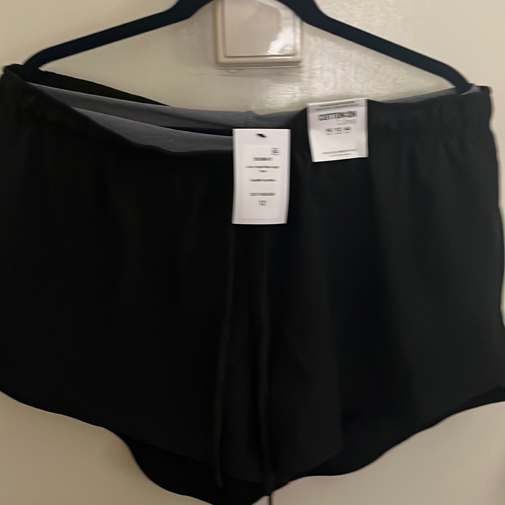 Black jogger shorts
